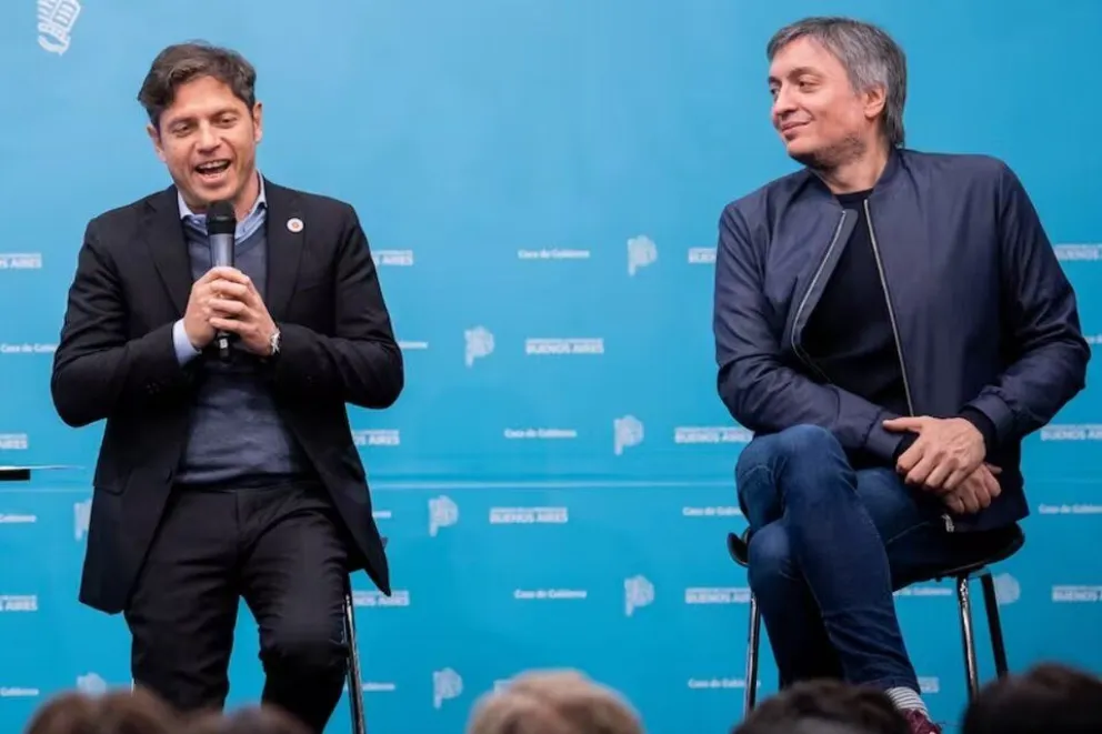 Axel Kicillof y Máximo Kirchner presentaron el proyecto para defender el FONID.