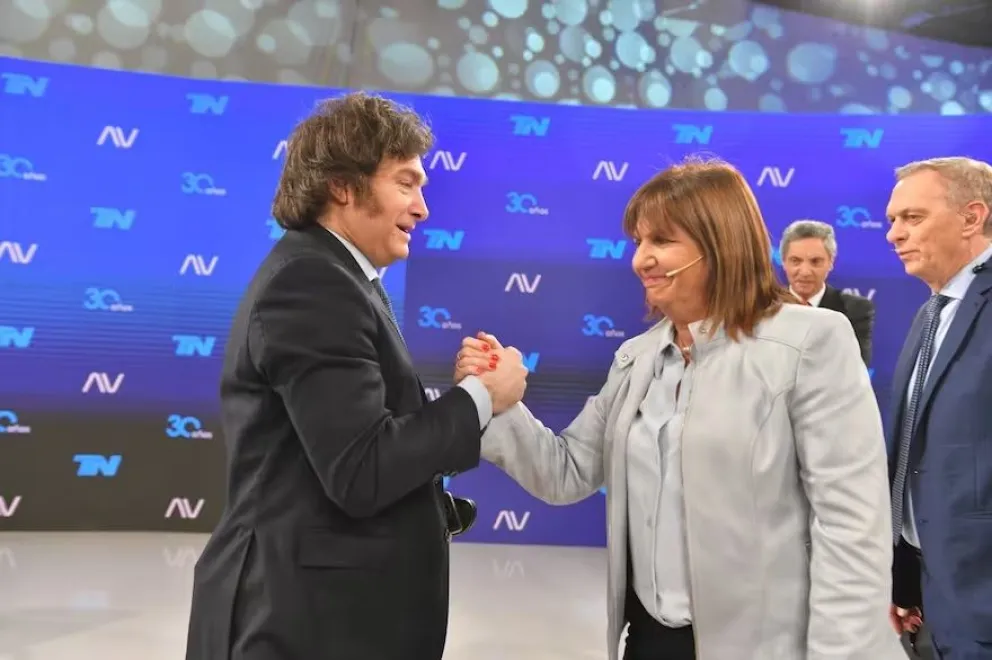 Apoyo de Bullrich a Milei.