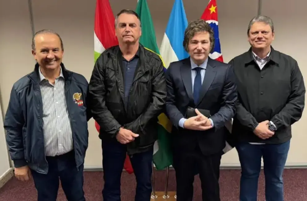 Milei se reunió con Bolsonaro.