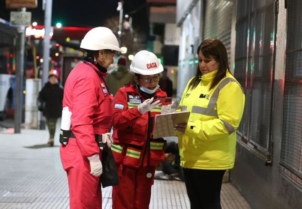 Operativos para ayudar a gente en la calle.