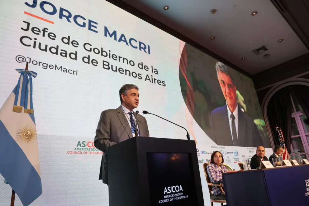 Macri en el evento.