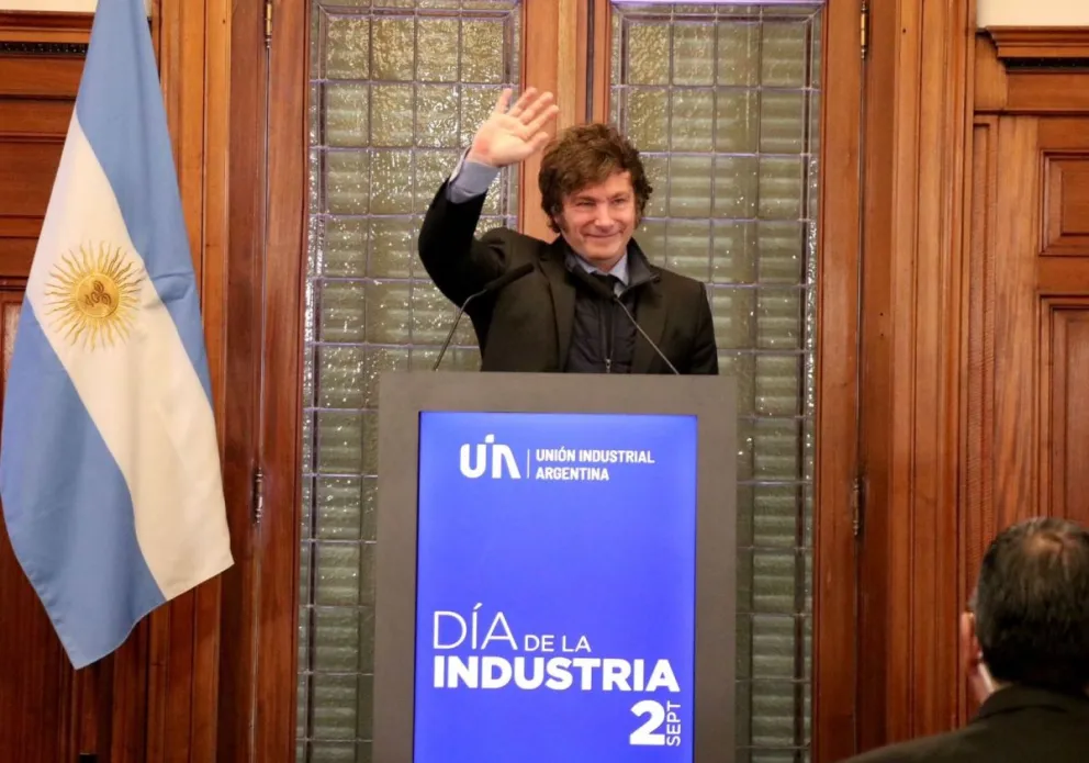Milei en la UAI.